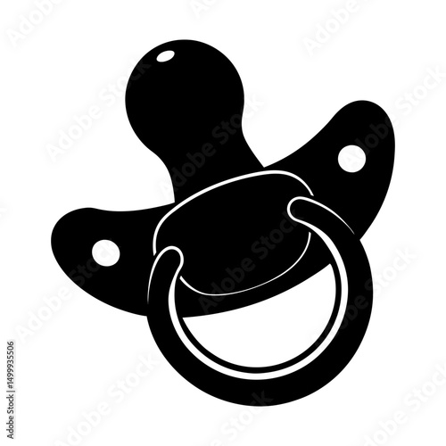 Pacifier Silhouette vector