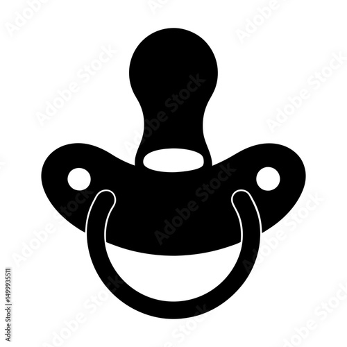Pacifier Silhouette vector