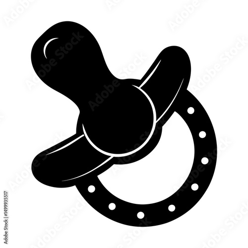 Pacifier Silhouette vector