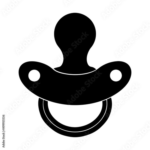 Pacifier Silhouette vector