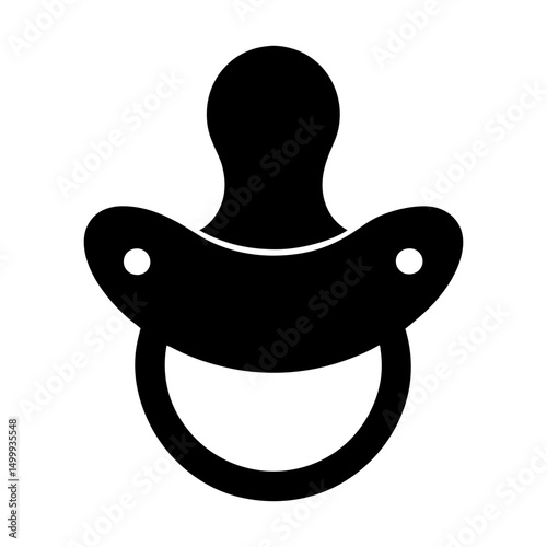 Pacifier Silhouette vector