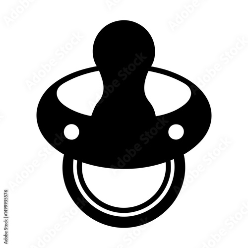 Pacifier Silhouette vector