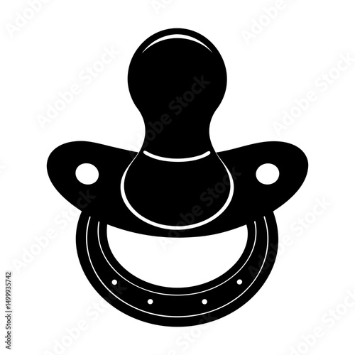Pacifier Silhouette vector