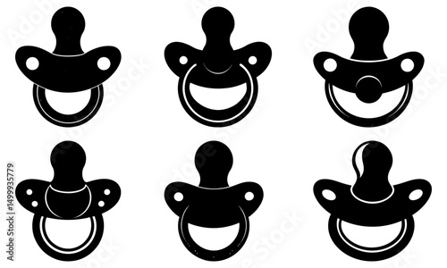 Pacifier Silhouette vector