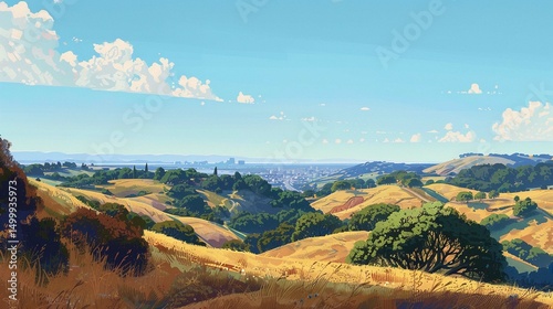 autumn landscape in the mountains