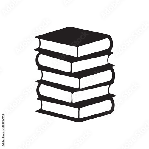 Black Book icon, logo isolated on white background. vector eps 10