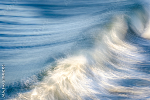 blue wave background with motion blur