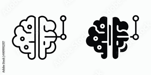 brain, neural network, artificial intelligence, technology, digital, monochrome, minimalist, conceptual, abstract
