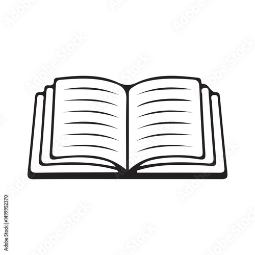 Book icon. open book icon vector. ebook icon. vector illustration eps 10