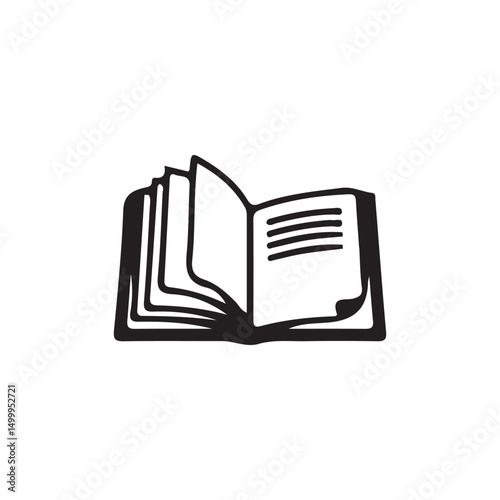 Book icon. open book icon vector. ebook icon. vector illustration eps 10