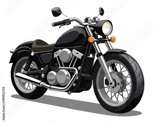a sleek black motorcycle with custom handlebars and sleek bodywork