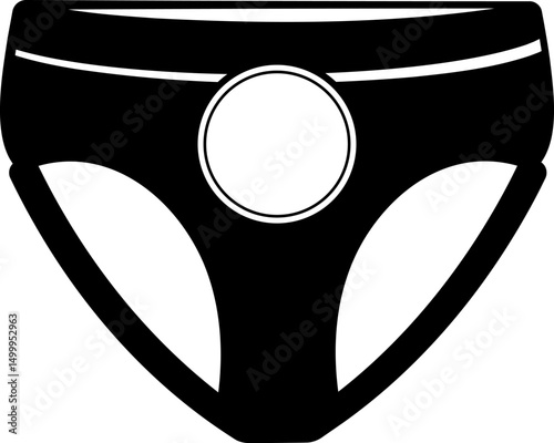 Silhouette Black and white Elegant men underwear