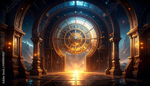 Celestial Gate Fantasy Architecture.