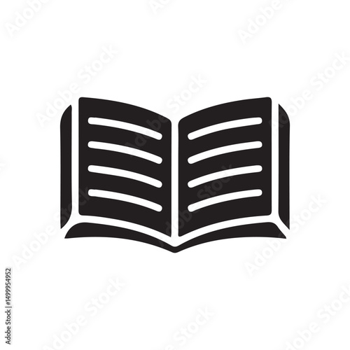 Book icon. open book icon vector. ebook icon. vector illustration eps 10