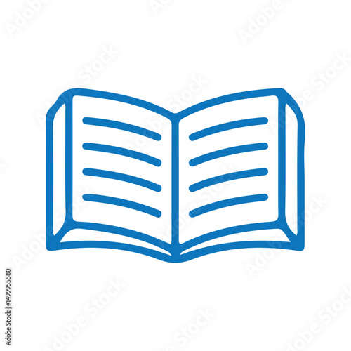 Book icon. open book icon vector. ebook icon. vector illustration eps 10
