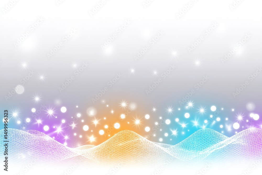 Obraz premium Abstract Colorful Wave Background - Vibrant, glowing waves with light effects. Ideal for tech, modern, or futuristic designs