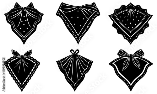 Classic Handkerchief silhouette vector