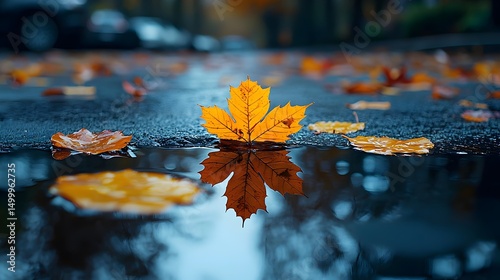 Wallpaper Mural Autumn Leaves Torontodigital.ca