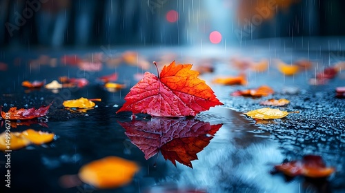 Wallpaper Mural Autumn Leaves Torontodigital.ca