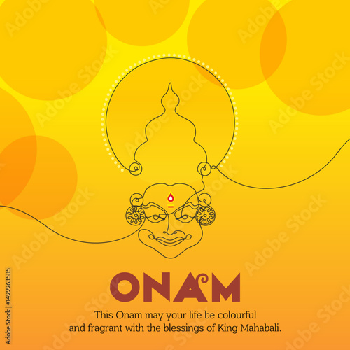 Indian Kerala happy onam celebration festival