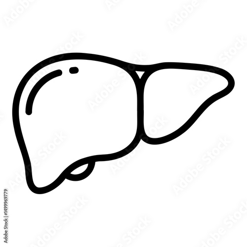 liver icon representing human organ health