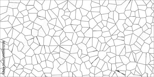 Mosaic broken tiles design stained seamless geometric retro pattern. A Complex Digital Fractal Pattern and Interwoven Algorithmic Details. oronoi diagram background and Seamless pattern with 3d shapes