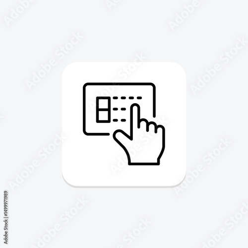 Touch Screen Panel, vector, pixel perfect, illustrator file