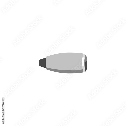 Jet Engine Exterior Nacelle icon logo flat vector design