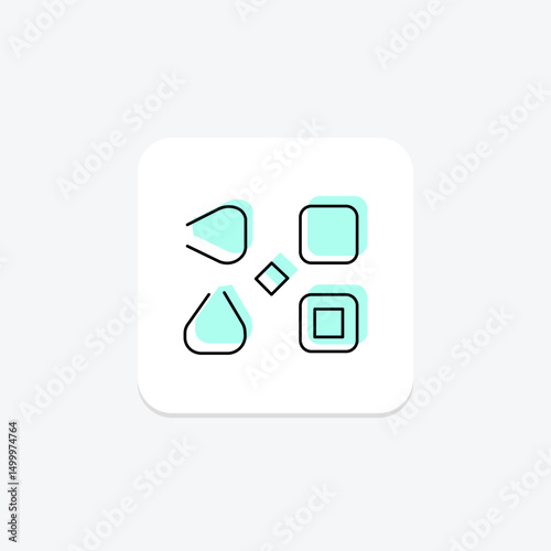 Item Selector Buttons, vector, pixel perfect, illustrator file