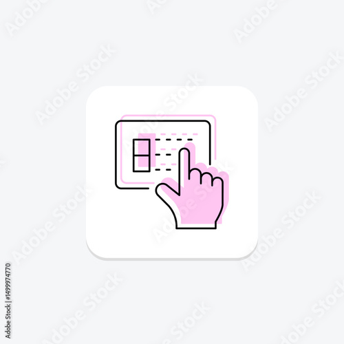 Touch Screen Panel, vector, pixel perfect, illustrator file