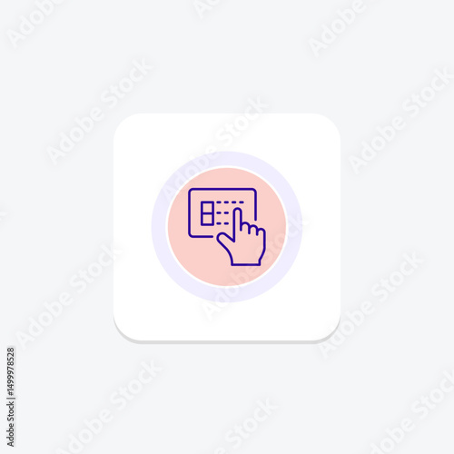 Touch Screen Panel, vector, pixel perfect, illustrator file