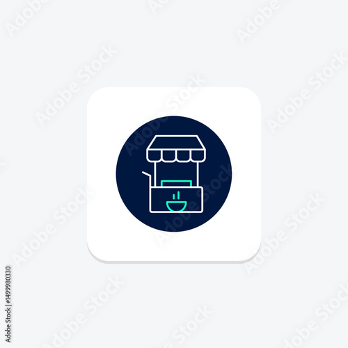 Food Vending, vector, pixel perfect, illustrator file