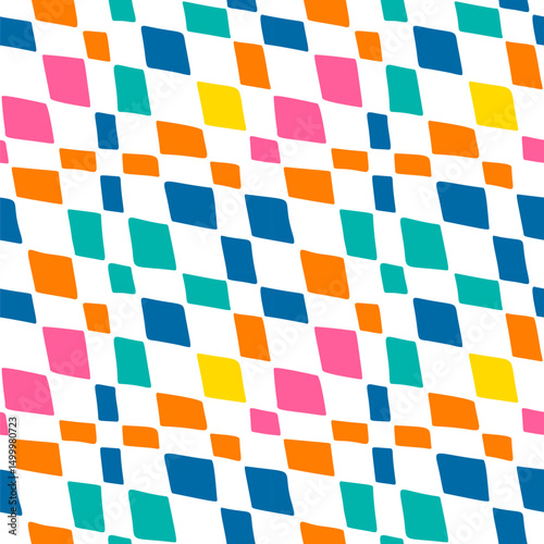 Seamless pattern with a simple abstract drawing. Vector illustration.