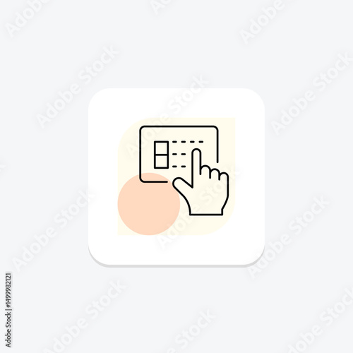 Touch Screen Panel, vector, pixel perfect, illustrator file