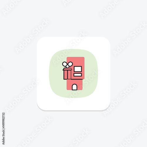 Gift Card Vending, vector, pixel perfect, illustrator file