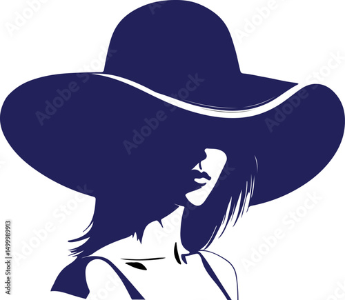 Stylish Cowgirl Silhouette Vector: a free, classic design perfect for western themes, fashion projects, and decorative accents.