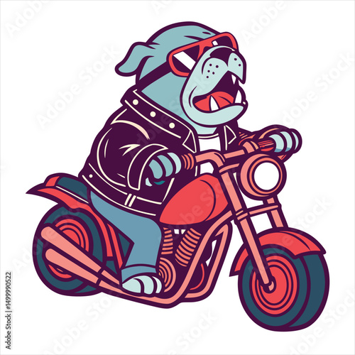 bull dog vector and icon