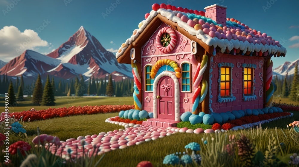 Obraz premium Candy Cottage