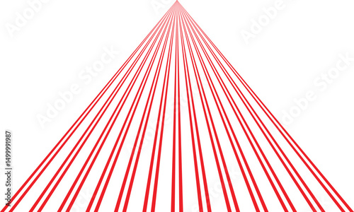 abstract simple double red line triangular pattern art can be used background.