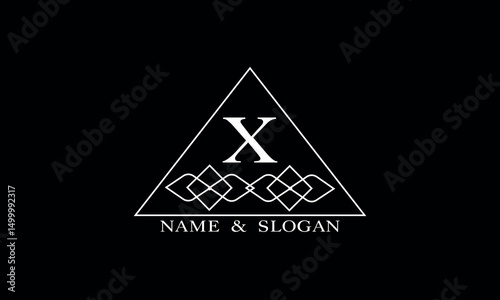 Vector logo design template with initial A. Monogram design for business sign, label, badge and more