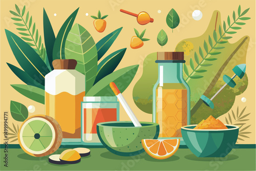 Natural Skincare. Organic Ingredients and Homemade Beauty Products