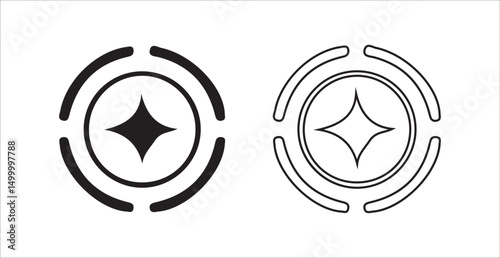 vector illustration of an abstract face