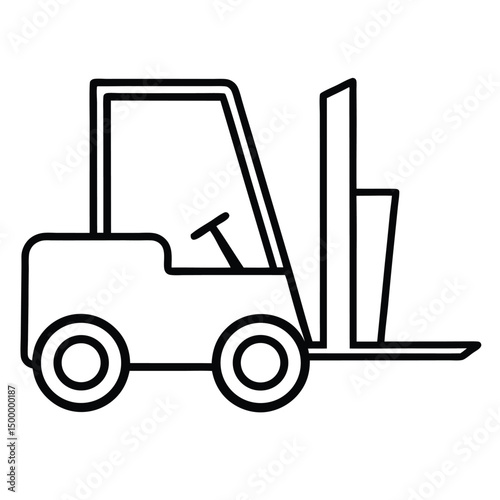 forklift truck icon vector illustration