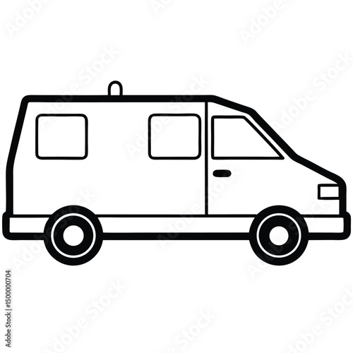 vector illustration of ambulance