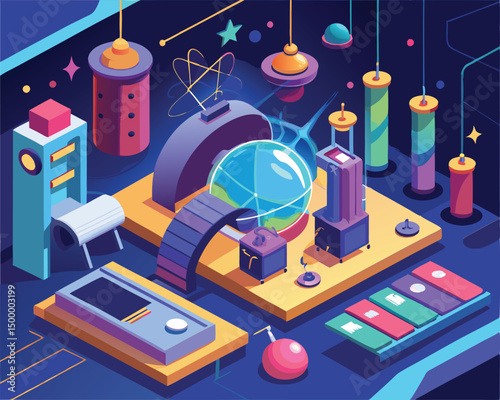 A Futuristic Science Lab. Exploring the Wonders of Innovation