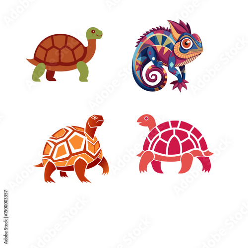 vector illustration of a turtle