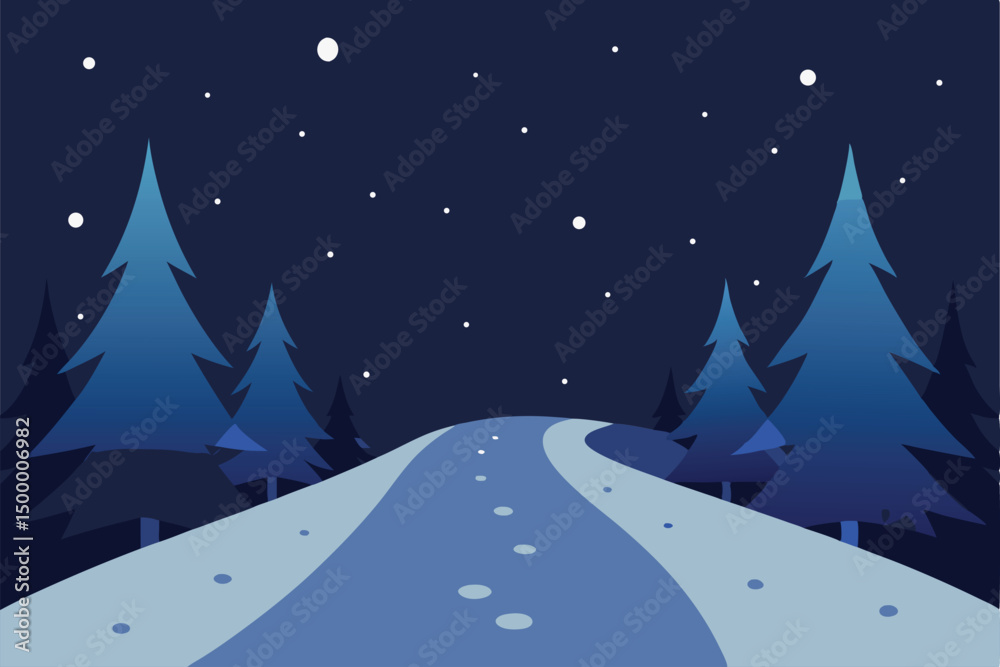 Obraz premium winter landscape with snow