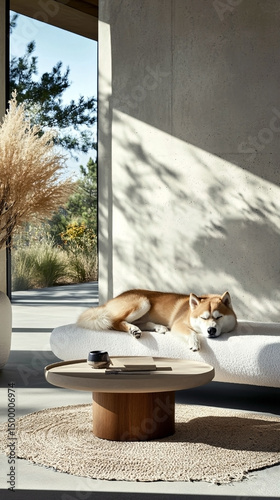 Dog Resting for Pet Product Promotion