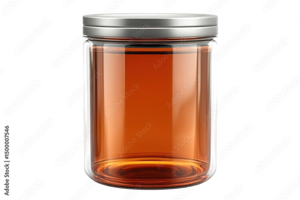 Crafting a warm amber elixir with care the glass jar holds possibilities for memories flavors on transparent background Crafting a warm amber elixir with care the glass jar holds possibilities for memories flavors on transparent background