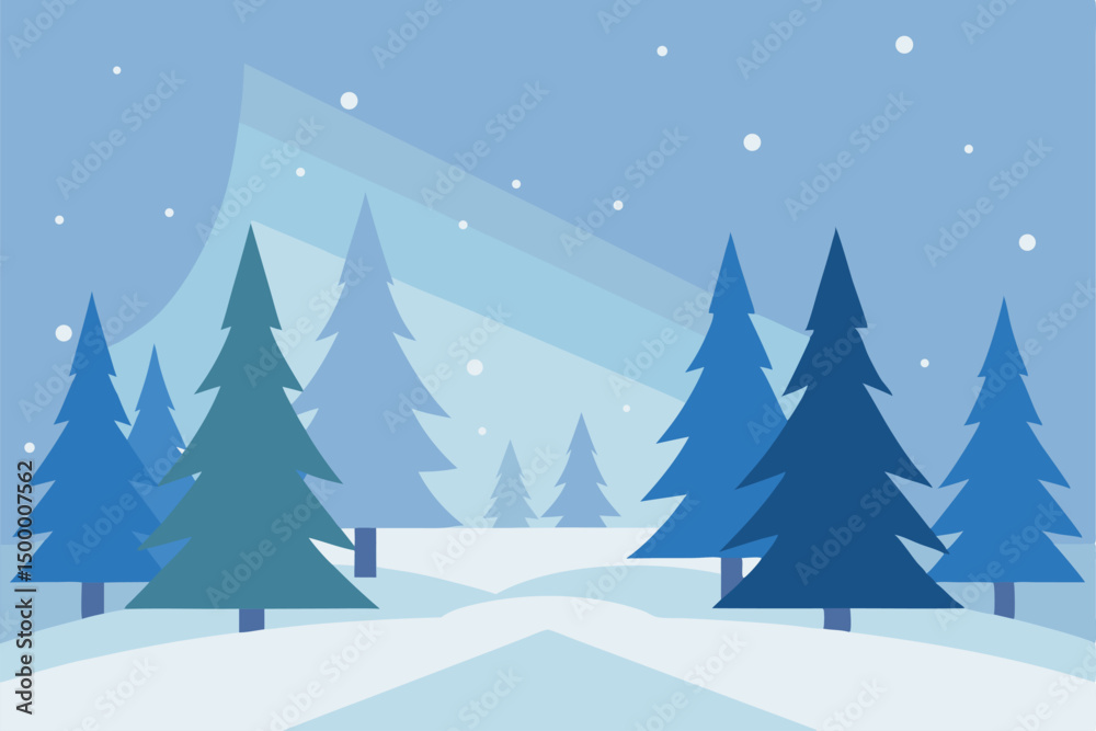 Obraz premium winter landscape with snow